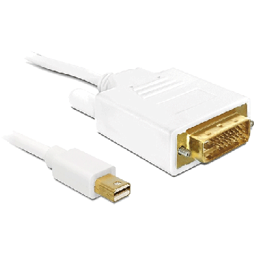 Câble Mini Displayport Mâle - DVI 24+1 M blanc 3m