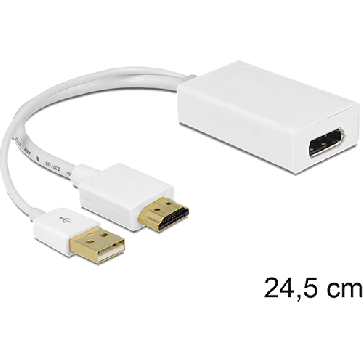 Adaptateur HDMI Mâle - Displayport 4Kx2K @30Hz