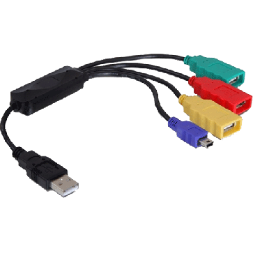 Hub USB 2.0 4 ports ultra compact
