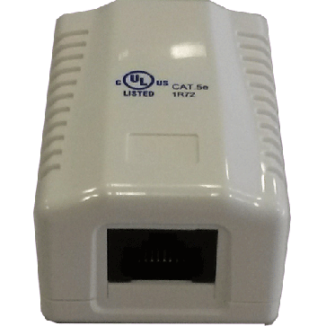 Prise monobloc 1 RJ45 U/UTP Cat 5e