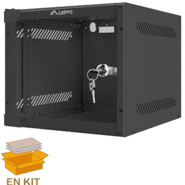 Mini Coffret de brassage informatique économique 10 pouces 4U 310 noir montage en kit (24=)
