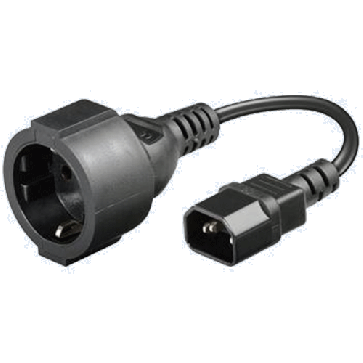 Adaptateur IEC C14 - Secteur 220V 10A 23cm