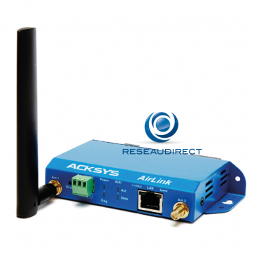 Acksys AirLink Point d'accès WiFi industriel ultra compact AP client répéteur Mesh routeur 802.11n Mimo 300Mbs +9/48 VDC