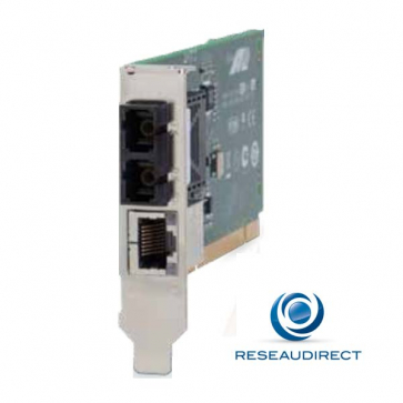 x Allied Telesis AT-MC102XL-PCI Carte PCI Convertisseur de média 100 Mbs Rj45 100baseT - Fibre multimode 100BaseFx 2xSC 2Km Obsolète