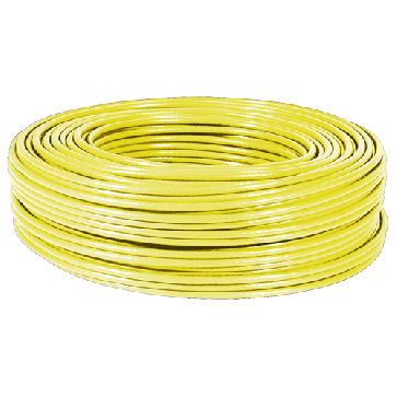 Rouleau 100m câble multibrins Cat 5e F/UTP Jaune