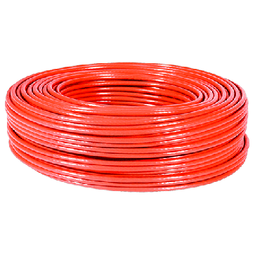 Rouleau 100m câble multibrins Cat 5e F/UTP Rouge