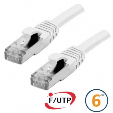 Cordon RJ45 Cat 6 F/UTP Primacy 0.3m blanc