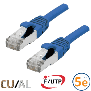 Cordon RJ45 Cat 6 F/UTP Classic 15m bleu