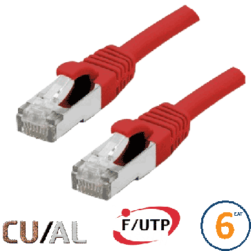 Cordon RJ45 Cat 6 F/UTP Classic 5m rouge