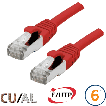 Cordon RJ45 Cat 6 F/UTP Classic 2m rouge