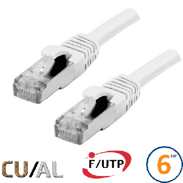 Cordon RJ45 Cat 6 F/UTP Classic 10m blanc