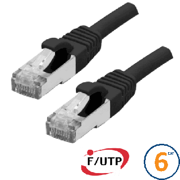 Cordon RJ45 Cat 6 F/UTP Primacy 5m noir