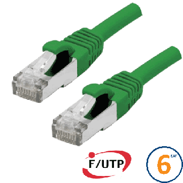 Cordon RJ45 Cat 6 F/UTP Primacy 0.5m vert