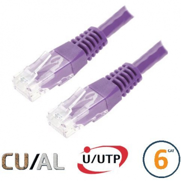 Cordon RJ45 Cat 6 U/UTP Classic 0.3m violet