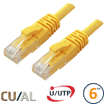Cordon RJ45 Cat 6 U/UTP Classic 10m jaune