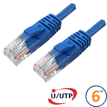 Cordon RJ45 Cat 6 U/UTP Primacy 2m bleu
