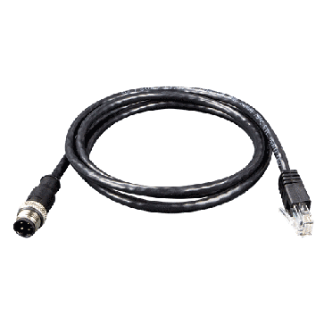 Câble M12 4 contacts D-Coding vers RJ-45 1.2m