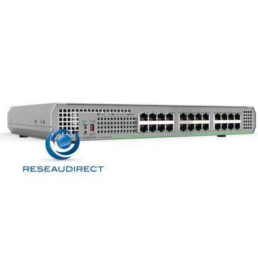 Allied Telesis AT-GS910/24-50 Centrecom Commutateur Gigabit Ethernet 24 10/100/1000 Mbs rackable en option alim 220V interne