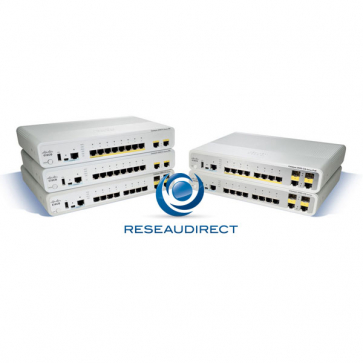 Cisco Catalyst 2960C-8TC-L switch Ethernet 8 ports 10/100 Mbs 2 combos SFP/RJ45 configurable Niveau 2/3 Lan Lite
