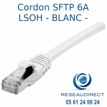 Cordon-SFTP-Cat6a-Blanc