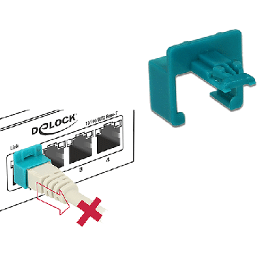 Pack de 20 clip de sécurisation RJ45 + clé