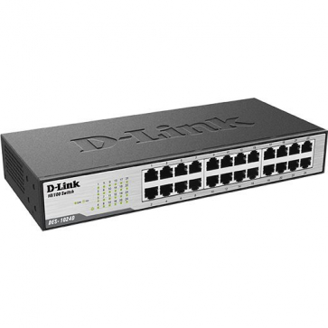 Dlink DES-1024D Switch Rackable 19 pouces avec 24 ports 10/100 Mbits alimentation 220VAC interne