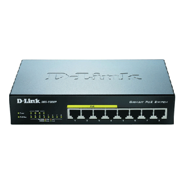 Dlink DGS-1008P Switch POE Gigabit 8 ports dont 4 POE format compact bureau Desktop fanless budget 68 Watts