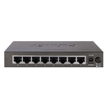 Planet FSD-803 Switch 8 ports Fast Ethernet compact 100Mbits métallique alim externe