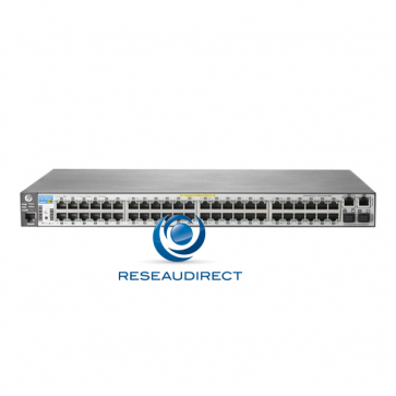 HP 2620-48-POE+ Aruba J9627A switch 48 ports 10/100 Mbs POE+ 2 giga SFP Obsolète
