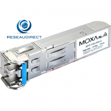 Moxa SFP-1GLHXLC-T  module transceiver SFP 1000 Gbase LHX LC -40/+75°C duplex portée 40 Km sur fibre mono 9/125 =