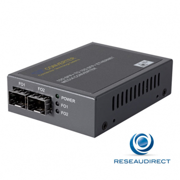 Netkea NTK-CSFP+-SFP+ Répéteur Convertisseur 10 gigabit Ethernet Multimode Monomode SFP+ 10 Gbs vers SFP+ 10 Gbs