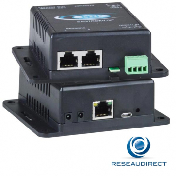 NTI micro boitier de monitoring environnemental sur IP Température 2 ports capteurs 2xDI 2 alim Promo 2 pièces