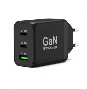 Alimentation USB 60W Techno GaN USB A + USB C