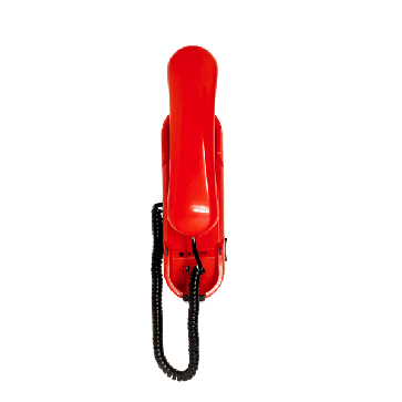Depaepe PA400R Téléphone d'urgence HD2000 analogique 2 touches rouge