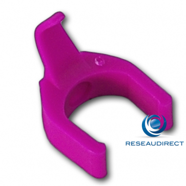 Patchsee Patchclip FU/PC Clip de repérage complémentaire Fushia pour Cordon RJ 45 lumineux Boite de 50