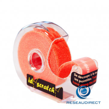 Patchsee ID-SCRATCH IDS-FO-BOX-2,5 Attache-câbles auto-agrippant type Velcro Prédécoupé dévidoir Orange Fluo lg=2.5m (Plus disponible)