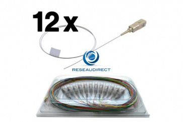 Netkea NTK50SCUPGT1x5-12 Pigtails OM2 SC/UPC fibre optique multimode 50/125 900 microns Lg = 1,5 mètre 12 pièces