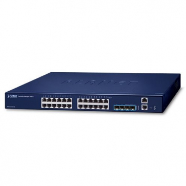 Planet SGS-5240-24T4X Switch Gigabit administrable niveau 2+ L2+ 24 ports RJ45 1Gbps 4 ports SFP+ 10 Gbps stackable empilable