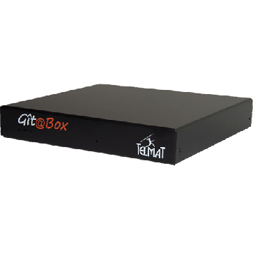 Telmat Gitabox 25 accès simultanés passerelle d'accès Internet gestion de logs 3 ports Ethernet RJ45 garantie 1an disque SSD 16Go