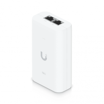 Ubiquiti U-POE+-EU Injecteur PoE 802.3af/at/bt 60 Watts Gigabit 1 port compact protection surtension et sur-intensité (25/10=)