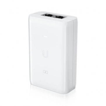 Ubiquiti U-POE+-EU Injecteur PoE 802.3af/at 30 Watts Gigabit 1 port compact protection surtension et sur-intensité (25/10=)
