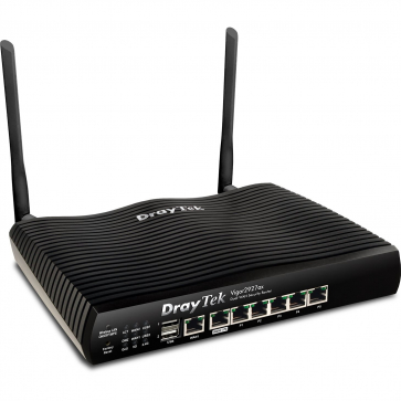 Draytek Vigor 2927AX Routeur Wifi6 802.3AX 2.4 / 5Ghz Dual Wan 1,8 Gbps Giga 50 VPN 25 SSL IPSEC 290Mbps Hot Spot Portail captif 60 000 sessions - Promo 31/03/2025 -