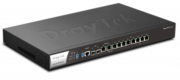 Draytek Vigor3912S Routeur Multiwan 15,6 Gbps de débit NAT 12 ports (8 WAN/LAN) 2 x 10Gbps SFP+ 2 Ethernet Rj45 2,5Gbps 4 Giga et 4 ports LAN GbE fixe SSD 250G - Promo 31/03/2025 -