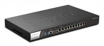 Draytek Vigor3912S Routeur Multiwan 15,6 Gbps de débit NAT 12 ports (8 WAN/LAN) 2 x 10Gbps SFP+ 2 Ethernet Rj45 2,5Gbps 4 Giga et 4 ports LAN GbE fixe SSD 250G - Promo 31/03/2025 -