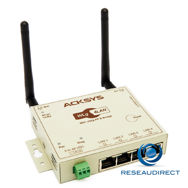Acksys WLg-4LAN Point d'accès WiFi compact 4 RJ45