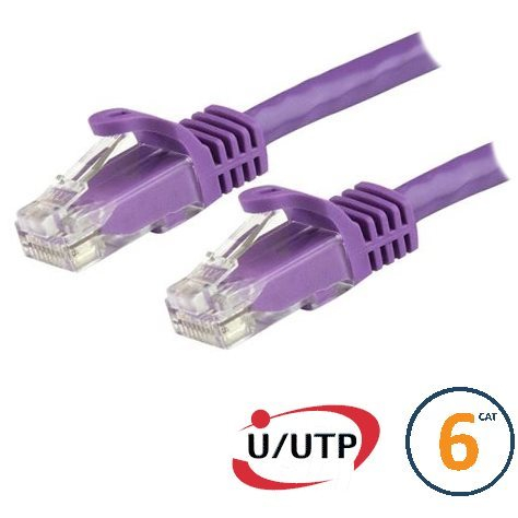 Lot De 75 Câbles Ethernet RJ45 Cat5e 5 Pieds - Violet - Parts Paradise