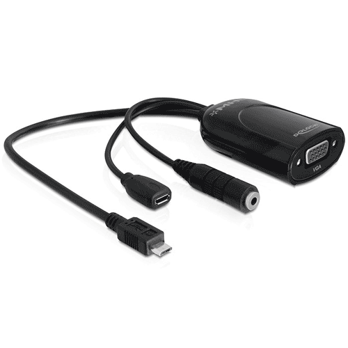 Adaptateur MHL vers VGA Femelle USB Micro B