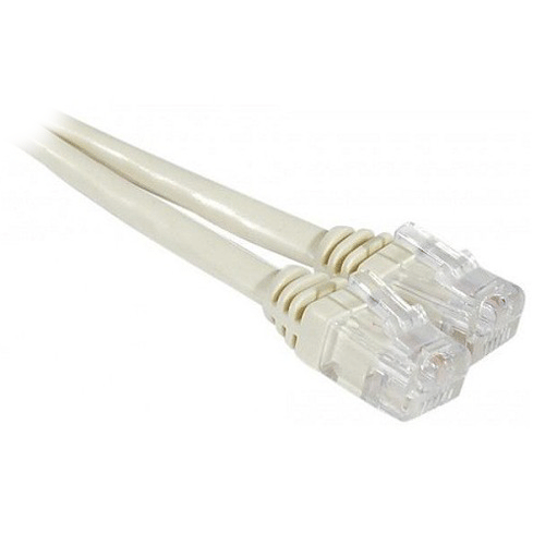 Câble RJ11 Mâle / Mâle rond 20m certifié ADSL2/2+