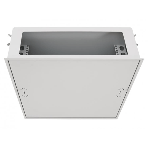 Coffret de brassage et câblage hauteur de 4U optimisé pour fixation au plafond (24=)
