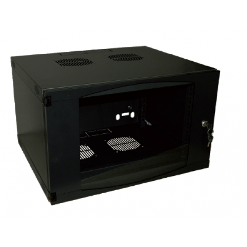 Coffret de brassage 19" 12U prof 450 porte vitrée